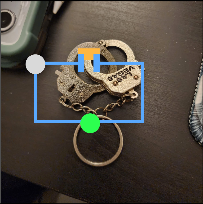 Handcuff keychains connected bonus
