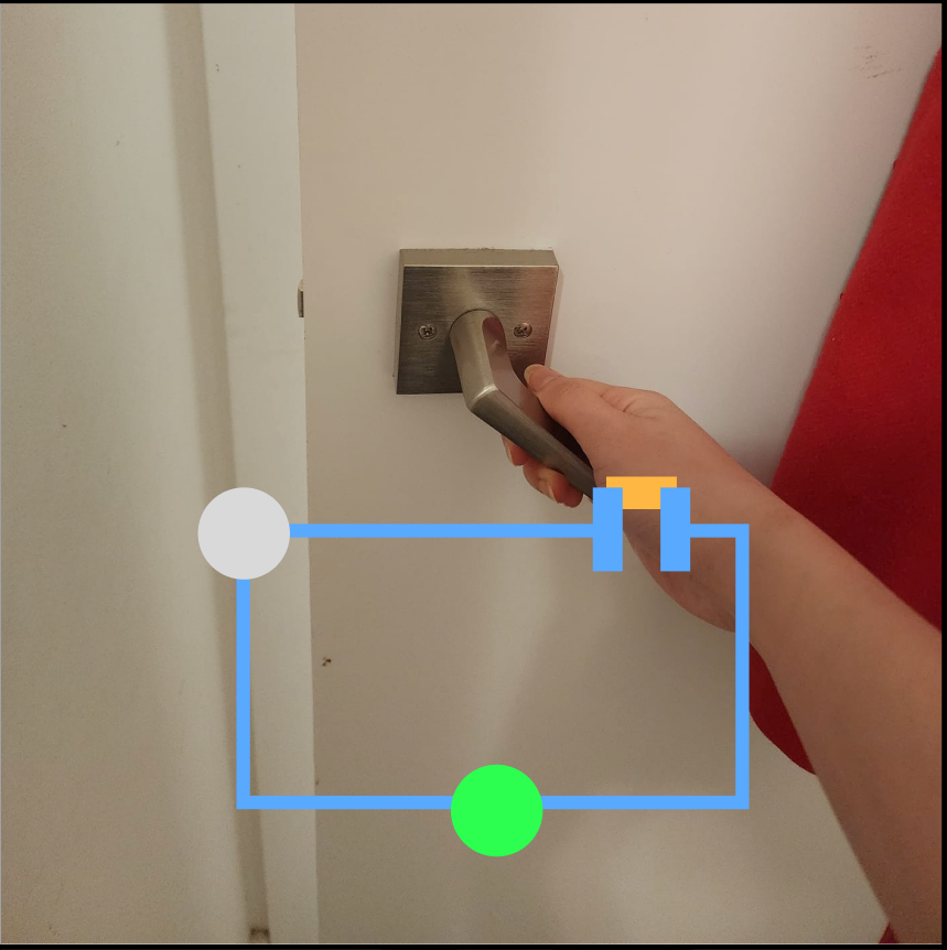 Door handle connected