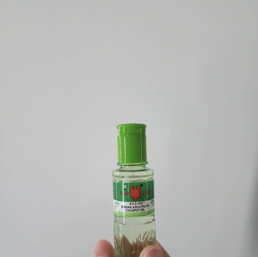 Opening and closing eucalyptus oil cap