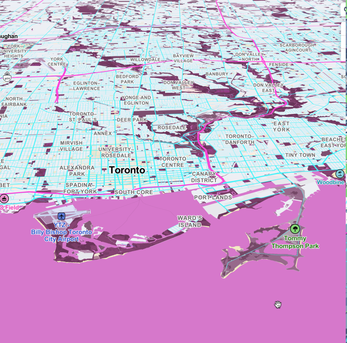 Pink and white Toronto