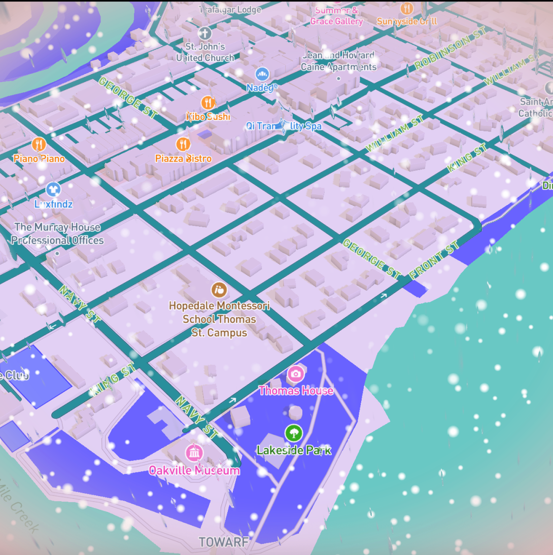 Ultramarine and cyan land