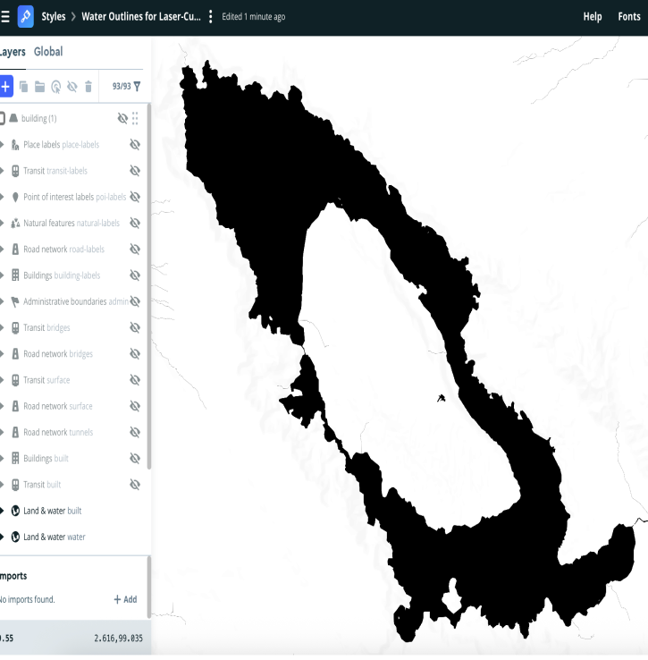Exporting water way of Toba river in Indonesia