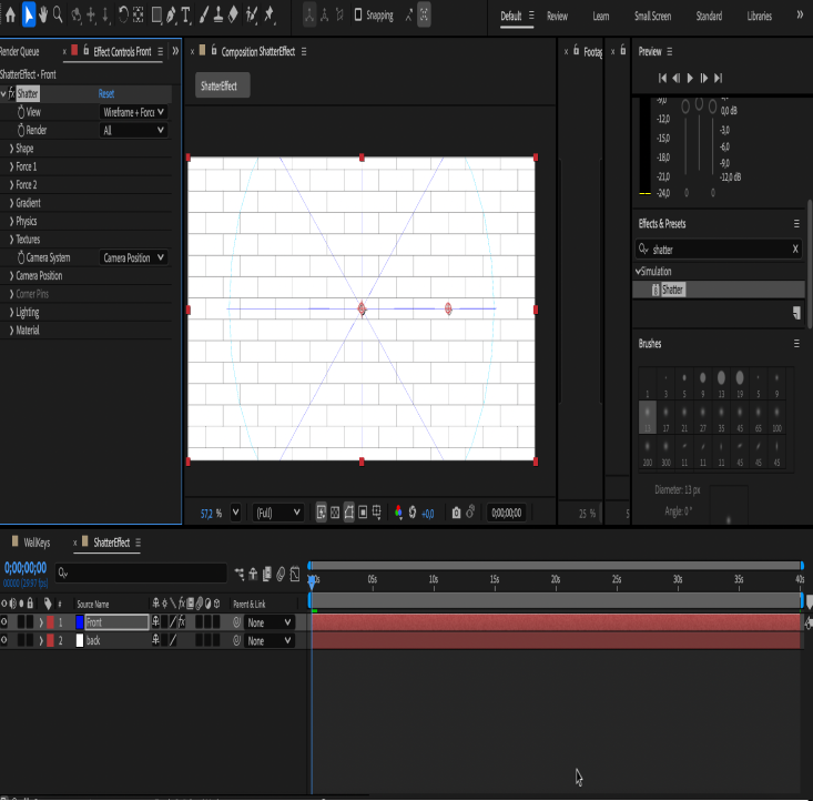 Exploring the shatter effects